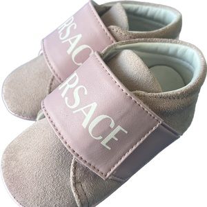 Versace Suede and Leather Baby Sneakers - 0-6 months